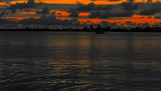 Vista del mar Caribe desde Utila - cinco días en